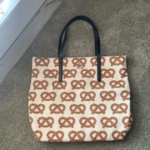 Kate Spade New York Canvas Tote With Pretzel Print: Barely Used
